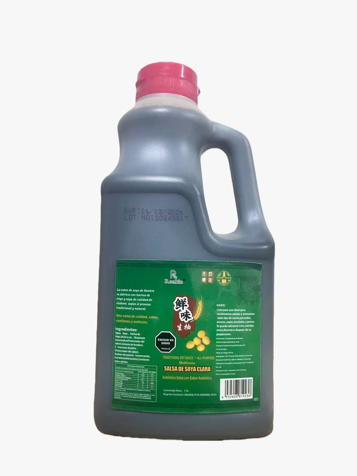 Salsa de soya clara 1.9 litros